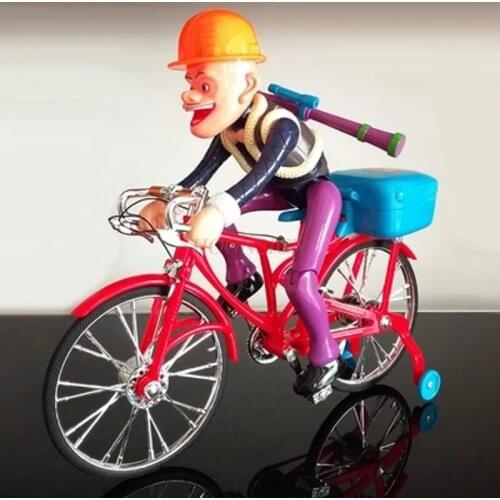 Electric Toy Strong Electric Bald Children Educational Toys By Bike Light Music Cycling Plastic Electronic Battery Operated 2021