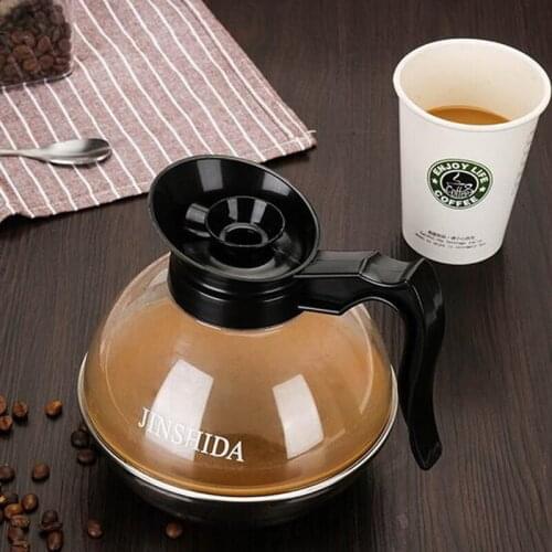 Stainless steel coffee pot American style metal bottom coffee juice pot cooker glass coffee pot