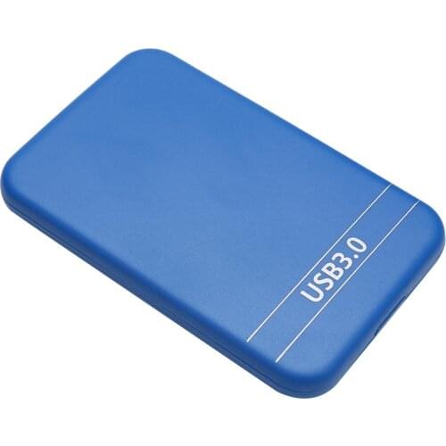 2.5 inch SATA 2 to USB3.0 HDD SSD Case External Hard Disk Enclosure (Blue)