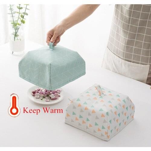 2019 Kitchen Food Cover Foldable Insulated Aluminum Foil Keep Warm Food Insulation Cover Picnic Dishes Table Cover Kitchen Tools