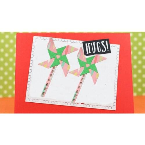 Windmill Pinwheel Metal Cutting Dies Stencils For DIY Scrapbooking Decorative Embossing Suit Paper Cards Die Cutting Template