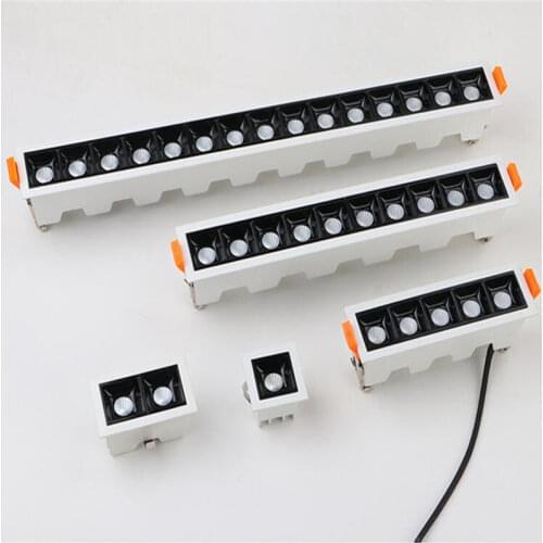 Micro Square Recessed Dimmable LED Downlights 4W10W20W30W COB LED Ceiling Lamps AC110V~220V LED Wall Spot Lights Indoor Lighting