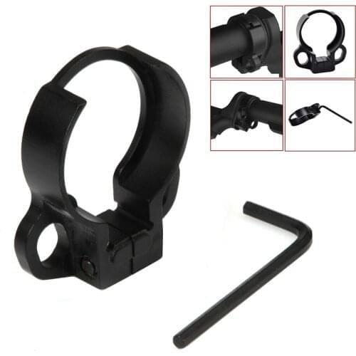 Hunting Tactical Loop End Plate Sling Swivel Adapter for 4 or 6 Position Stock AR15 M4 Rifle Black
