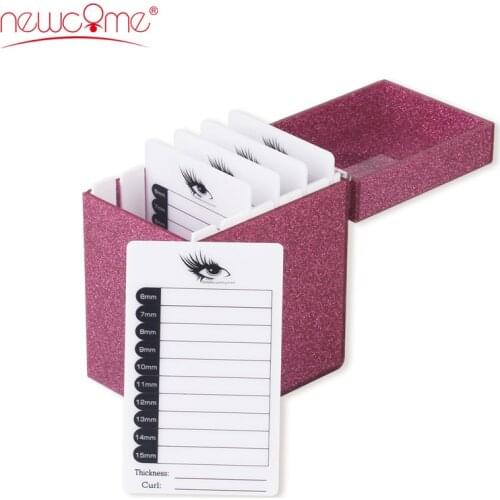 NEWCOME 5 Layer 4 Colors Eyelash Storage Box Acrylic Display Stand False Eyelash Extension Storage Materials Pallet Holder Tool