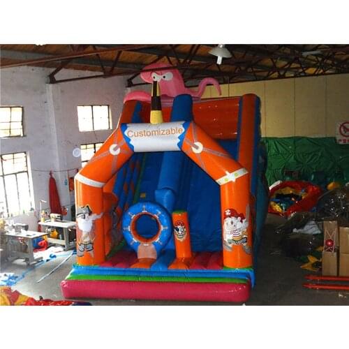 2017 popular and hot sale Outdoor/Indoor Customizable theme slide inflatable slide
