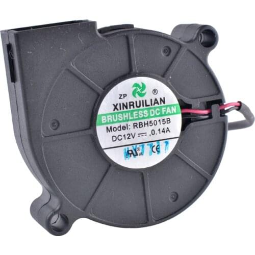 COOLING REVOLUTION RBH5015B 50x50x15mm 5015 5cm 50mm 12V 0.14A Micro Centrifugal Turbine Blower Cooling Fan