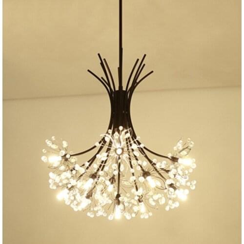 Nordic Modern Pendant Lights Creative Dandelion Artistic Pendant Lamps Crystal LED Fashion Bar Lamps for Living Room Dining Room