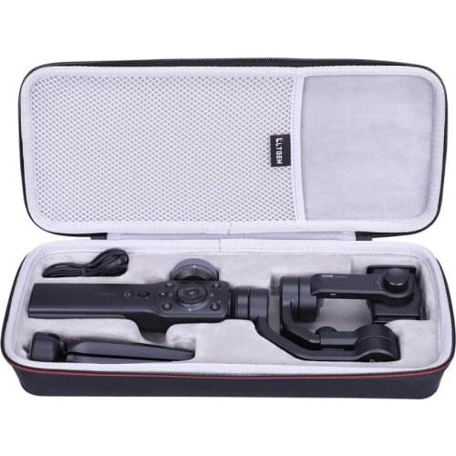 LTGEM Black EVA Hard Case for Zhiyun Smooth 4 3-Axis Handheld Gimbal Stabilizer YouTube Video Vlog Tripod