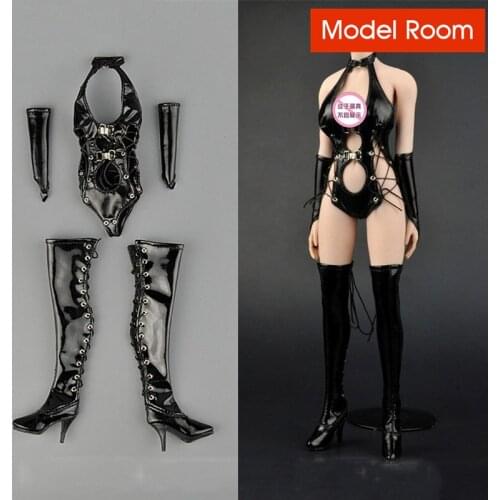 ZY5009 1/6 Scale Sexy Leather Underwear Lingerie Cuff Clothes Accessory Model for 12 inches Action Figure