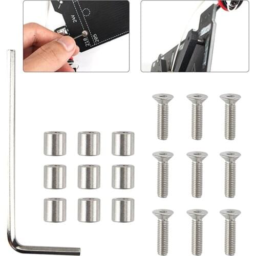 1Set Y-axis Support Plate Screws Washers Wrench Suit for Prusa i3 mk3 Accessories Made of Premium Quality Materials