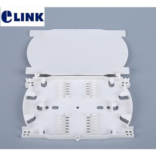 10PCS 12/24 core optic splice tray NEW ABS for fiber patch panel ftth Distribution box indoor outdoor fusion Cassette Tray ELINK