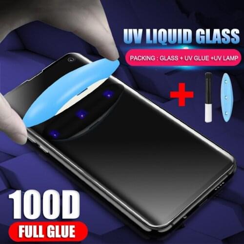 100D Full UV Liquid Glue Tempered Glass For Samsung Galaxy Note 20 Plus 5G Screen Protector For Samsung Galaxy Note 20+ UV Films
