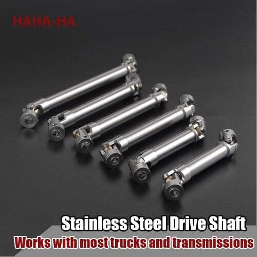2PCS Metal Drive Shaft for 1/10 RC Crawler Traxxas TRX4 TRX6 Axial SCX10 Wraith Capra D90 TF2 Redcat GEN8