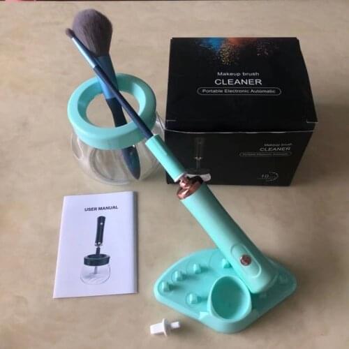 Fast Quick Dry Automatic Electric Makeup Brush Cleaner Convenient Silicone Cleaning Tool Machine Makeup Brushes Washing Cleanser