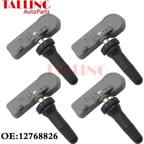 4pcs 12768826 Tire Pressure Monitoring System Sensor For BUICK LACROSSE CADILLAC SRX 2010-2015 CHEVROLET CAMARO 12768826 TPMS