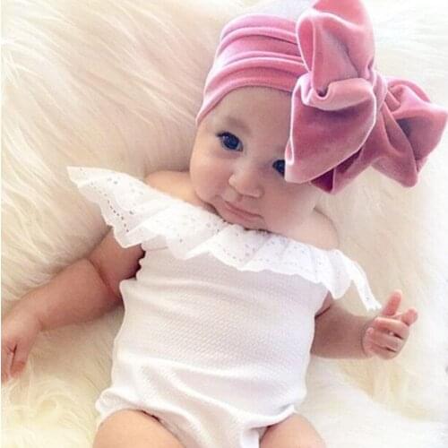 NEW Big Bowknot Baby Girls Cotton Headband Children Kids Head Wraps Accessories For Girls Headwearpsw