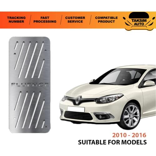 For Renault Fluence Chrome Foot Rest Pedal-2010 AND Above Models Compatible With Quality Car Accessory