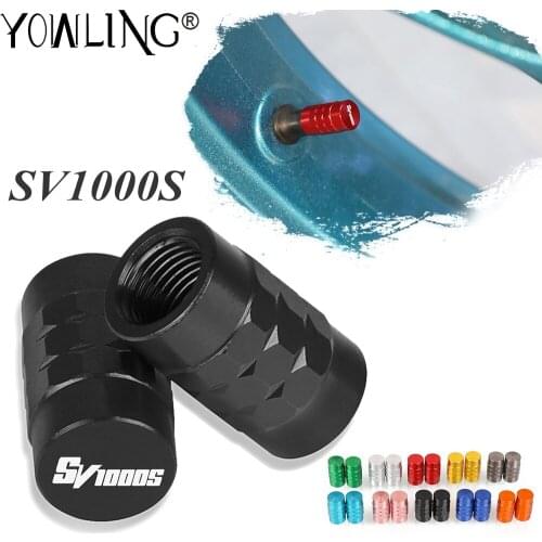 For SUZUKI SV1000S SV1000 S 2003 2004 2005 2006 2007 Motorcycle Accessories CNC Wheel Tire Valve Cap Tyre Rim Stem Airdust Cover