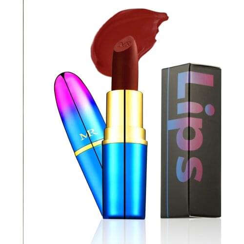 Music Rose dark colors lipstick matte Easy to Wear waterproof Lips makeup cosmetic for girls 24 color