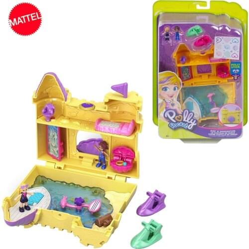 Polly Pocket Mini Girls Doll 10styles Hidden World Scene Girl House Dolls Original Toys for Children Mermaid Kids Toy Reborn