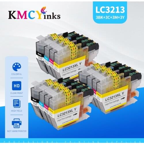 KMCYinks Compatible ink Cartridge for Brother LC3211 LC3213 suit for Brother DCP-J772DW DCP-J774DW MFC-J890DW MFC-J895DW etc