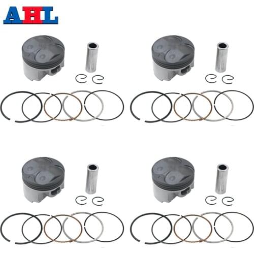 Motorcycle STD ~ +100 56mm 56.25mm 56.50mm 56.75mm 57mm Piston & Rings Kit For YAMAHA FZR400RR SP 3TJ FZ400 4YR 3TJ-11631-00-00