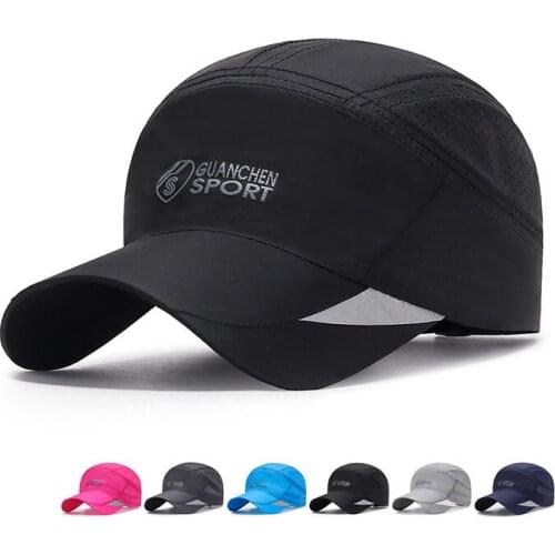 Summer Quick-Drying Baseball Caps For Men Women Breathable Sun Hats Unisex Baseball Cap Sunscreen Visor Hat Snapback Bones
