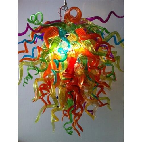 CE UL Certificate Handmade Blown Glass Chandelier Light Hotel Decor Art Murano Style Lamp