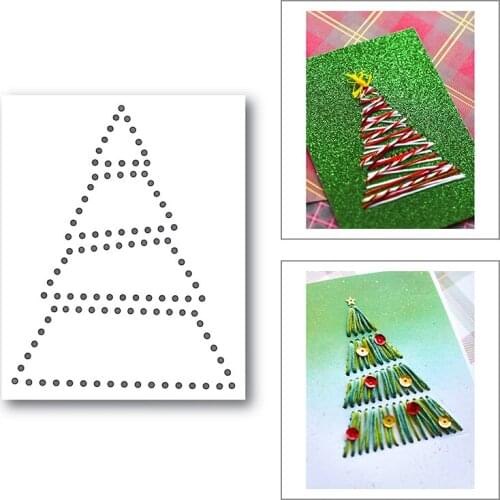 2020 New Christmas Background Metal Cutting Dies For DIY Cut Paper Craft Making Card Sewing Tree Album and Scrapbooking No Stamp