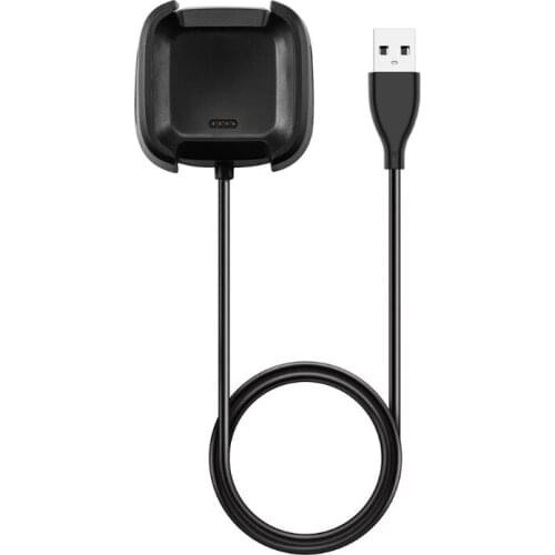 OOTDTY 100CM USB Charging Cable Dock Cradle Station Charger for Fitbit Versa 2 Watch