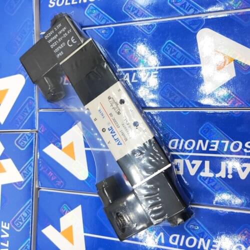 Air Solenoid Valves 1/4" 3 Position 5 Port AirTAC 4V230C-08 Pneumatic Control Valve 12V 24V 220V Makerele
