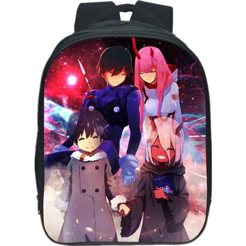 Darling In The Franxx Backpack Fashion Cartoon Anime Rucksack Boy Girls Bag Teen Bookbag Children Bag Student Rucksack Mochila