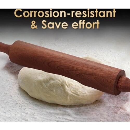 YUSOTAN large size rolling pin wood 360 rotation save effort comfortable touch pastry tools accessories rolling pins for dough