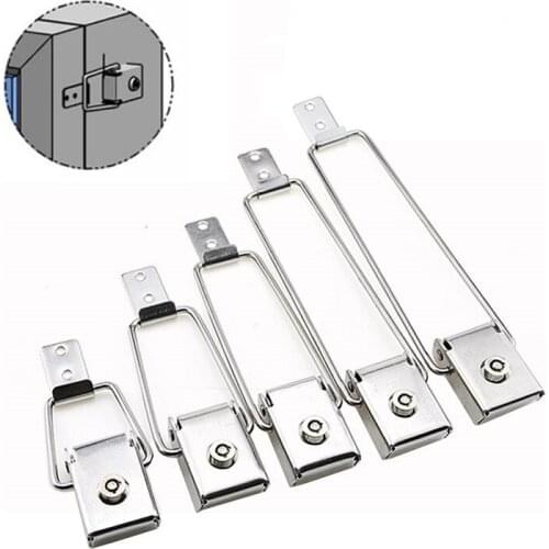 Stainless steel thickened Locking Latch 88-210mm Metal Long hook Toggle hasp for billboard light box Bulletin window Hardware