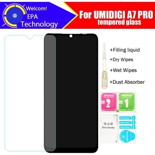 UMIDIGI A7 PRO Tempered Glass 100% Original Premium 9H 2.5D Screen Protector Film For UMIDIGI A7 PRO Phone (Not Full Cover)