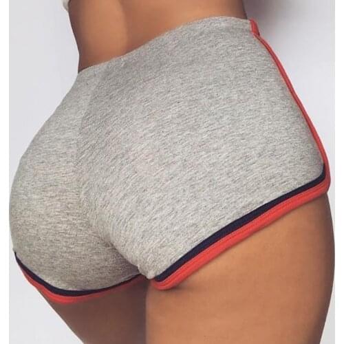 Women Summer Mid Waist Fitness Yoga Shorts Contrast Color Tie-Dye Print Bike Workout Hot Pants Gym Running Tight Short