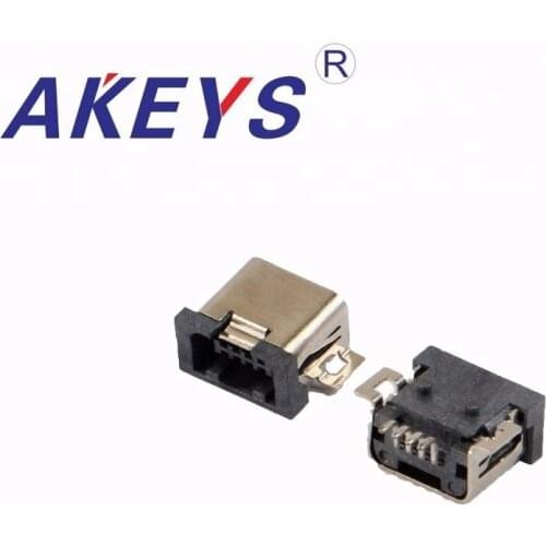 20PCS USB mini 4P paster single layer usb connector With 2 Fixed pins