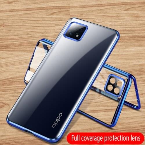 360 Double Sided Magnetic Adsorption Case For OPPO Find X2 X3 X50 Pro Realme 8 XT Glass Cover Camera Lens Protector Film