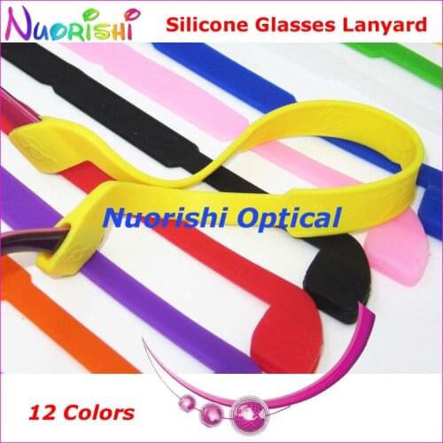 50pcs L605 12 Colors High Quality Elasticity Silicone Anti-Slip Glasses Eyewear Eyeglass Sunglasses Cords Lanyard Free Shipping