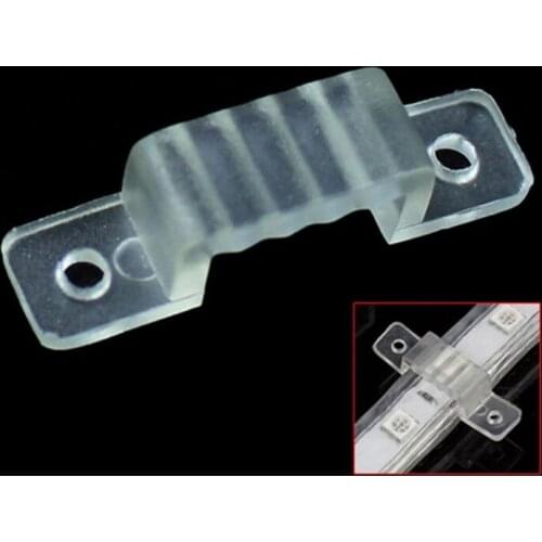 50Pcs LED Fixing Silicon Mounting Clips for 220V Waterproof SMD 5050 2835 LED Strip Light Connector 220V LED Tape