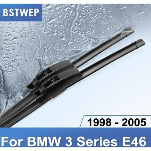 BSTWEP Wiper Blades for BMW 3 Series E46 Fit Hook Arms 1998 1999 2000 2001 2002 2003 2004 2005