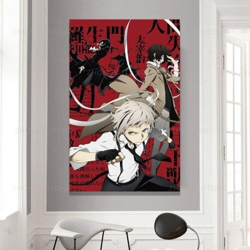 Bungou Stray Dogs Art Picture Prints Home Decor Wall Poster Decoration For Living Room Anime Modular Canvas Pictures