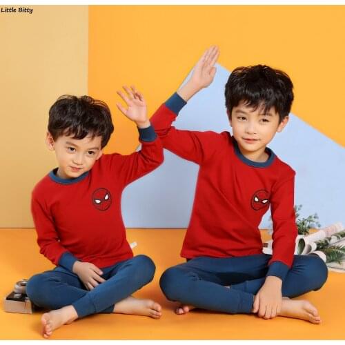 Kids Pajamas Childrens Pajama Sets Boy Sets 100 Cotton Animal Cartoon Homewear Boy Night Suit Kids Pyjamas Pijama for Teens