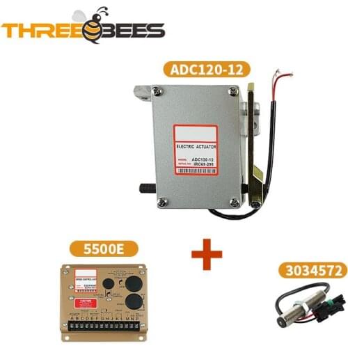 Diesel Generator Governor Actuator ADC120 ESD5500E Speed Controller 3034572/MSP675 Pickup Speed Sensor kit genset parts