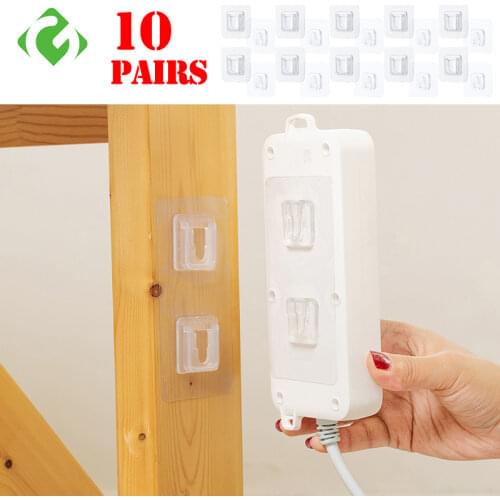 Double-Sided Adhesive Wall Hooks Hanger Strong Transparent Hooks Suction Cup Sucker Wall Storage Holder For Kitchen Bathroo