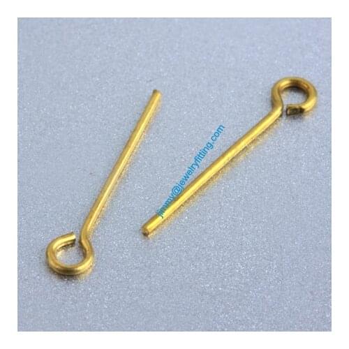 Jewelry Making findings Eye Pins Brass Pins ;Scarf Pins findings 0.7*18mm
