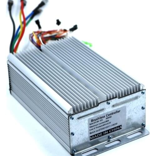 GREENTIME 24 MOSFET 48-72V 3000W 80Amax BLDC motor controller, EV brushless speed controller, sensor&sensorless