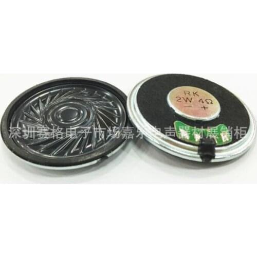 Provide 40 mm iron case magnetic 8 ohm 4 ohm 2 W high quality speaker learning speaker speaker for walkie-talkie