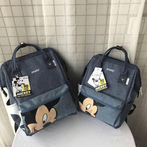 Disney Mickey mouse backpack multi-function large capacity backpack diaper bag waterproof men women shoulder bag Travel bag