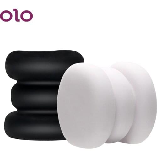 OLO Male Masturbator Cup TPE Artificial Vagina Glans Trainer Delay Ejaculation Vaginal Sex Toys for Men Male Fake Pussy Vagine